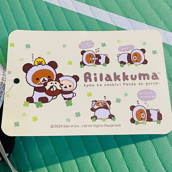 NWT 2024 SAN-X Rilakkuma Panda Collection Rilakkuma & Korilakkuma Set of 2 - Picture 4 of 4